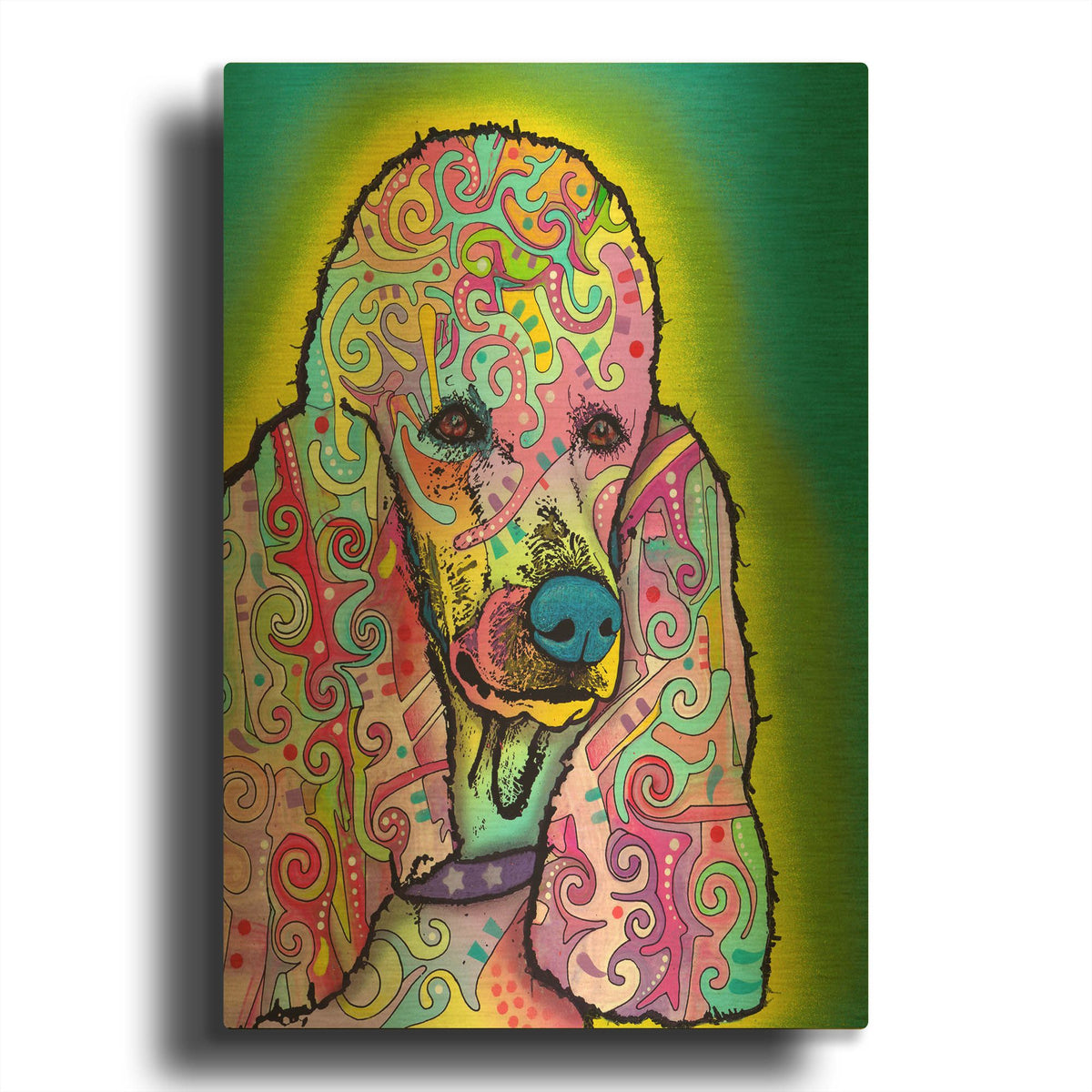 'Poodle' By Dean Russo Gold Metal Wall Art