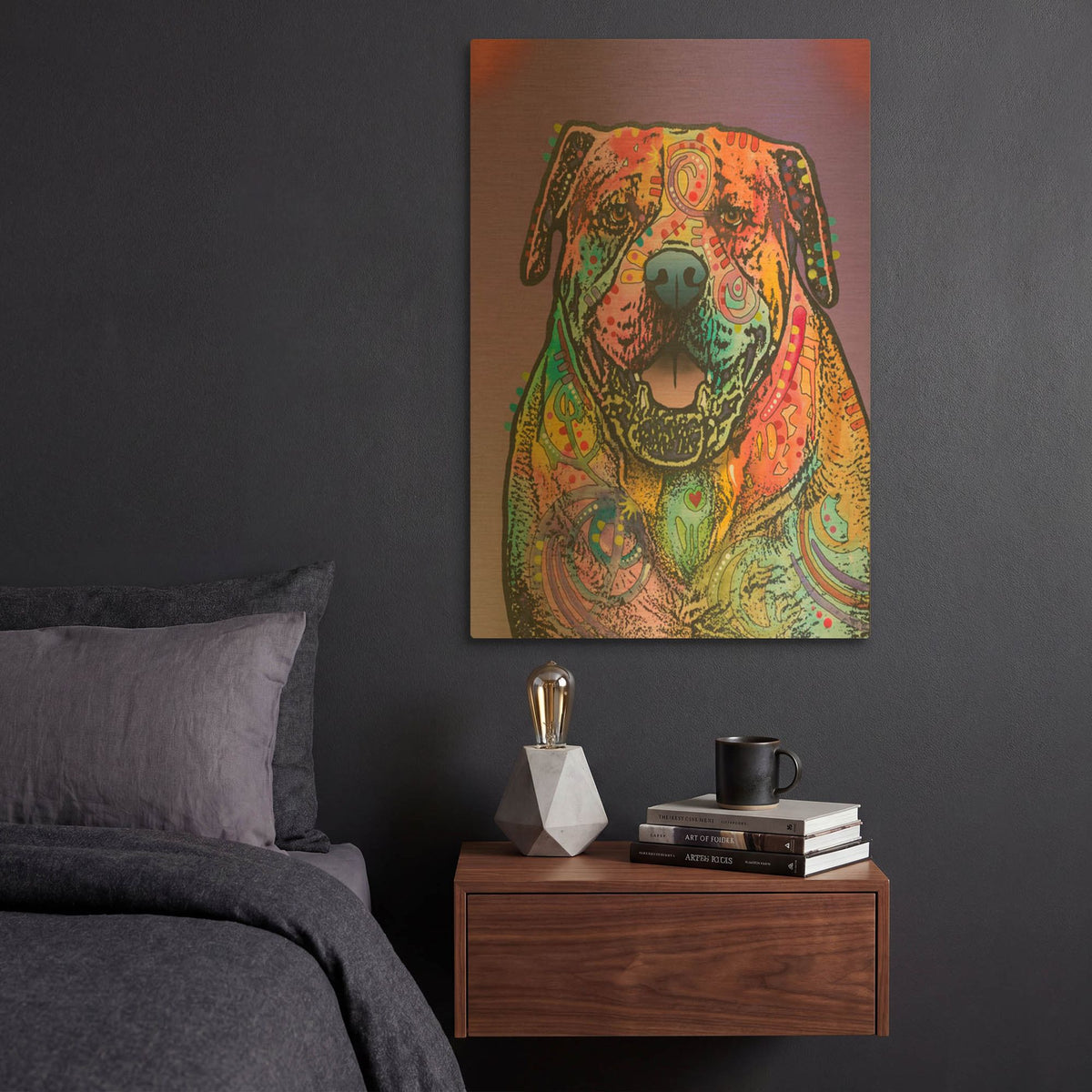 'Biddie' By Dean Russo Gold Metal Wall Art