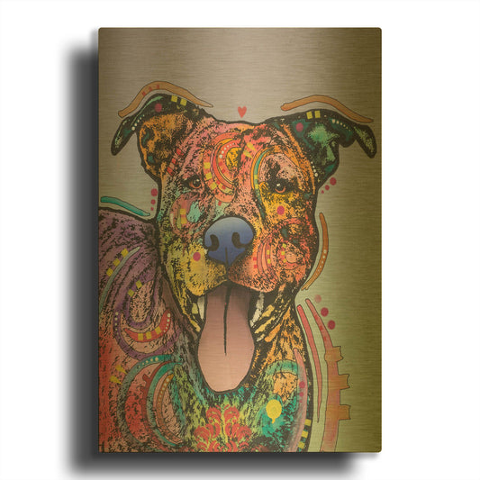 'Zoey' By Dean Russo Gold Metal Wall Art