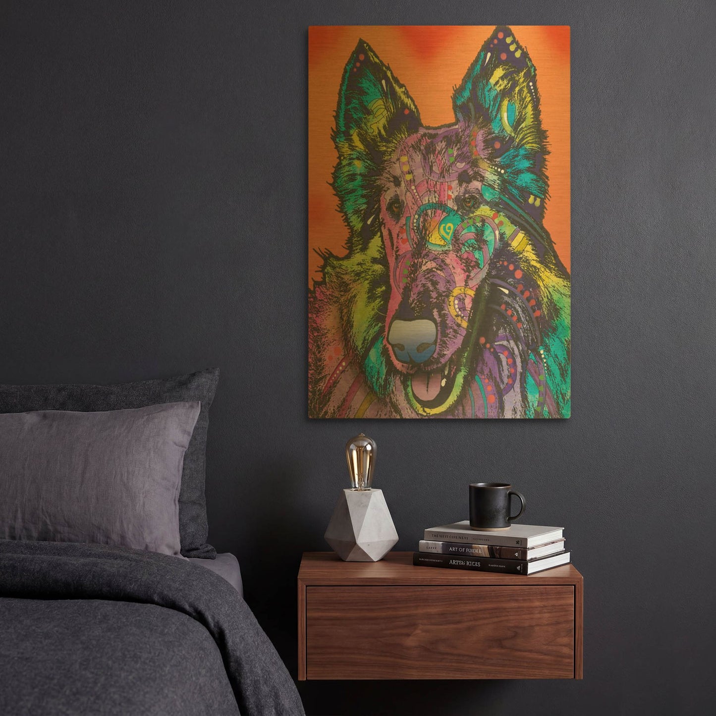 'Ava' By Dean Russo Gold Metal Wall Art