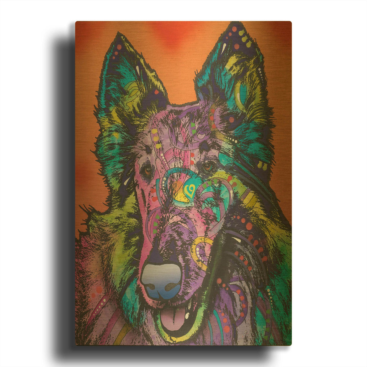 'Ava' By Dean Russo Gold Metal Wall Art