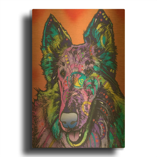 'Ava' By Dean Russo Gold Metal Wall Art