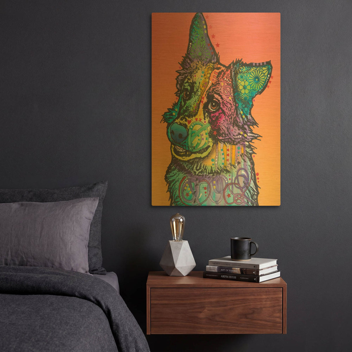 'Axel' By Dean Russo Gold Metal Wall Art