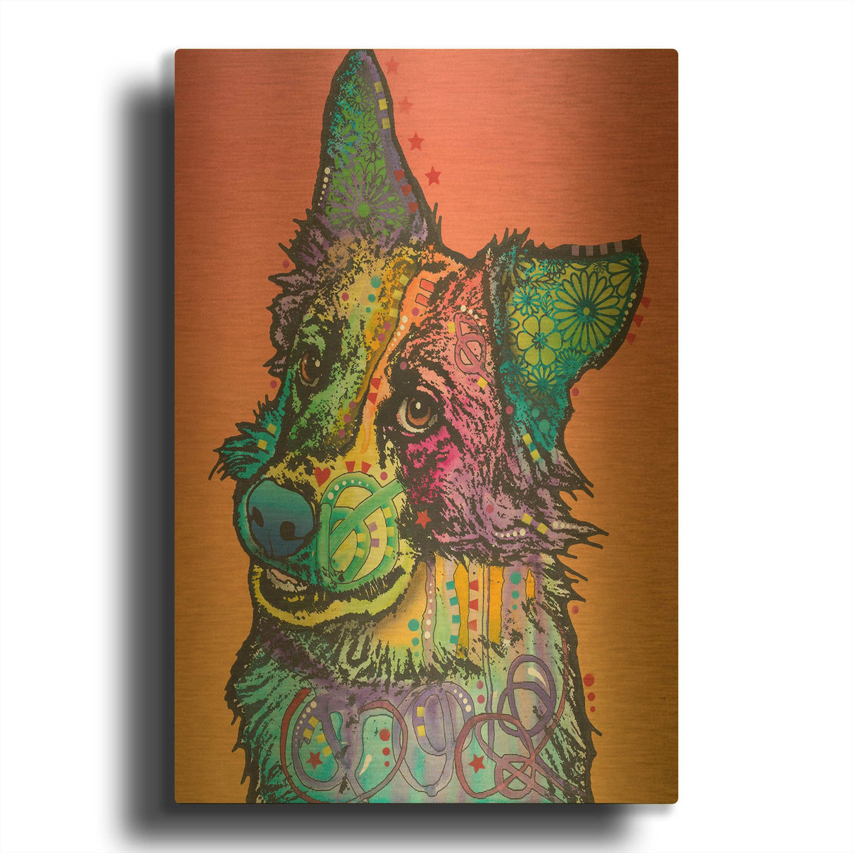 'Axel' By Dean Russo Gold Metal Wall Art