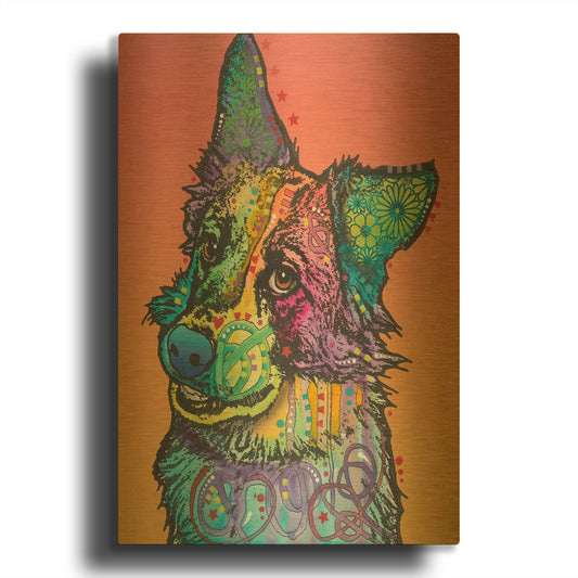 'Axel' By Dean Russo Gold Metal Wall Art