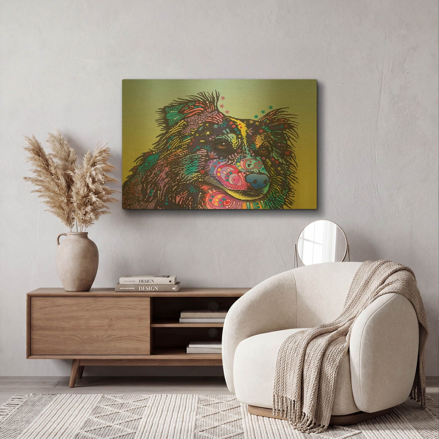 'Libby' By Dean Russo Gold Metal Wall Art