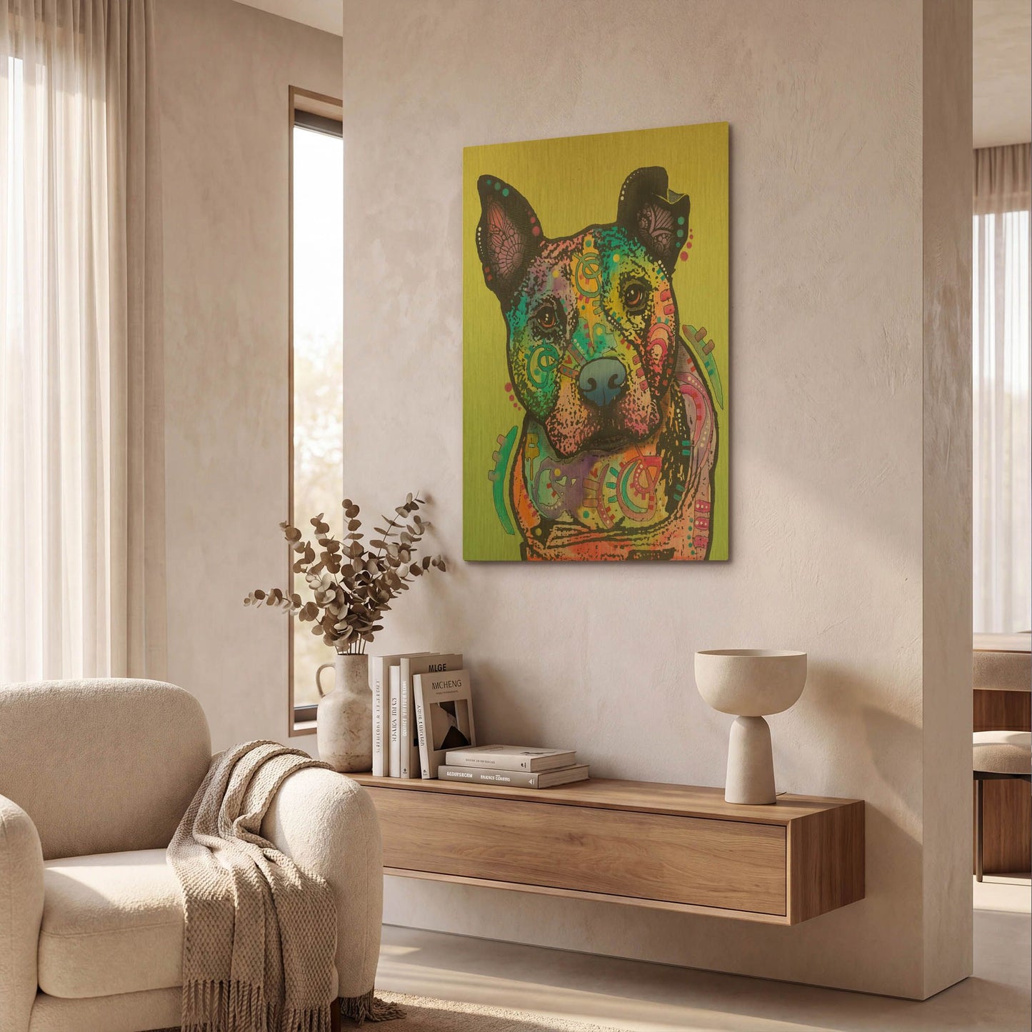 'Lucy' By Dean Russo Gold Metal Wall Art