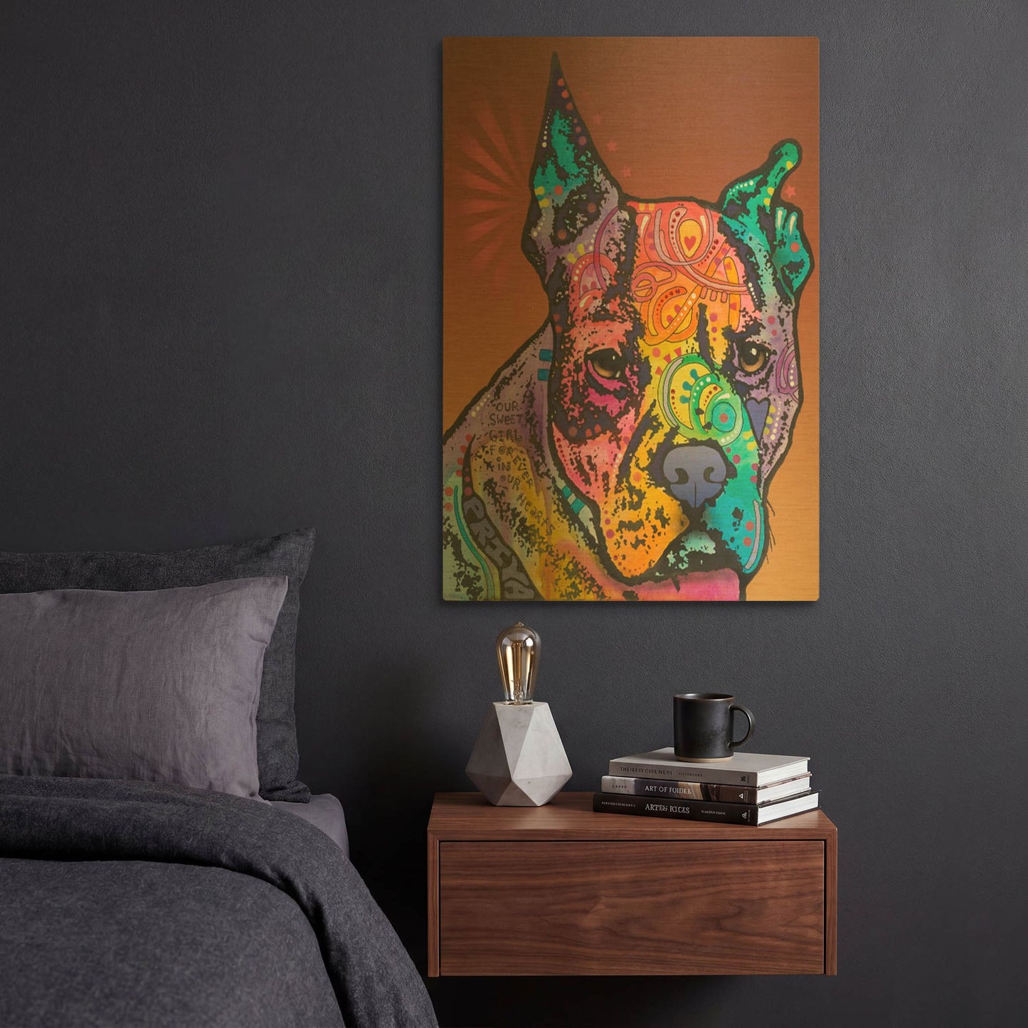 'Priya' By Dean Russo Gold Metal Wall Art