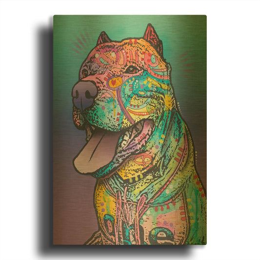 'Riliad' By Dean Russo Gold Metal Wall Art