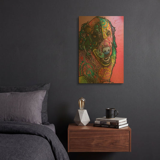 'Splatter' By Dean Russo Gold Metal Wall Art