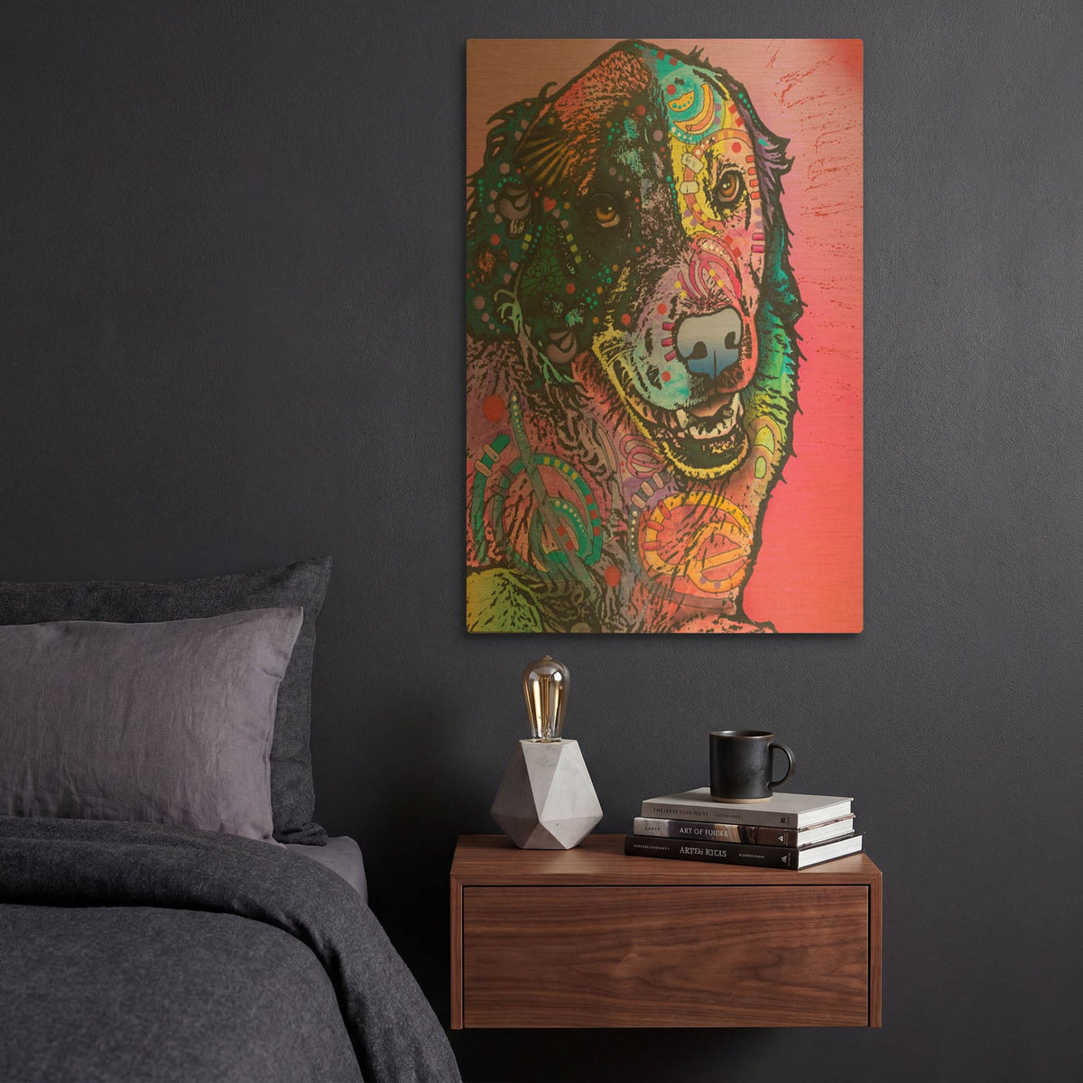 'Splatter' By Dean Russo Gold Metal Wall Art