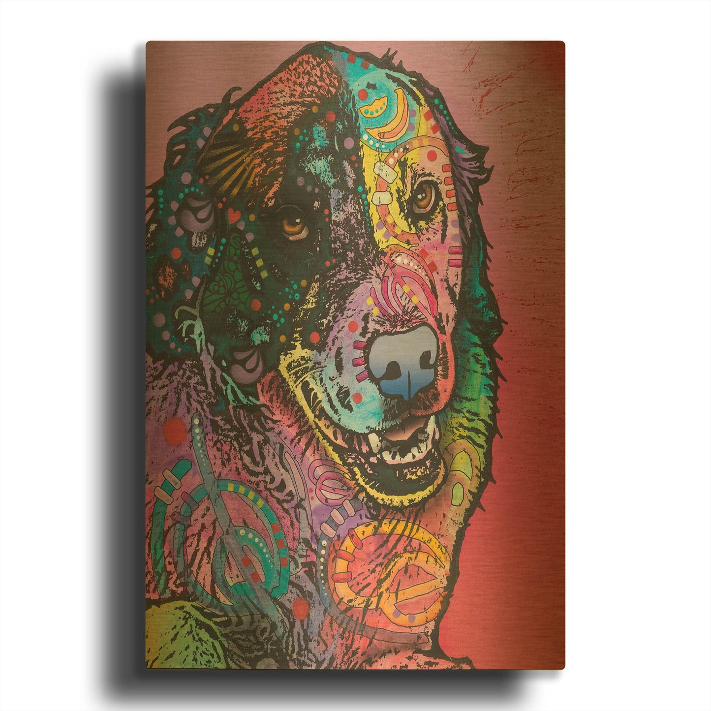 'Splatter' By Dean Russo Gold Metal Wall Art