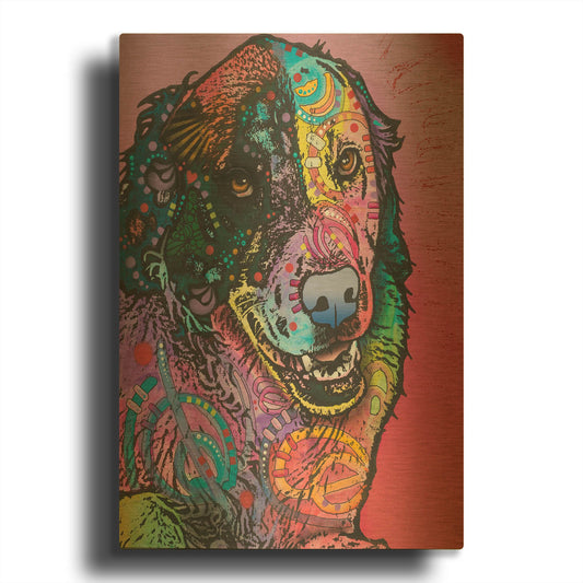 'Splatter' By Dean Russo Gold Metal Wall Art