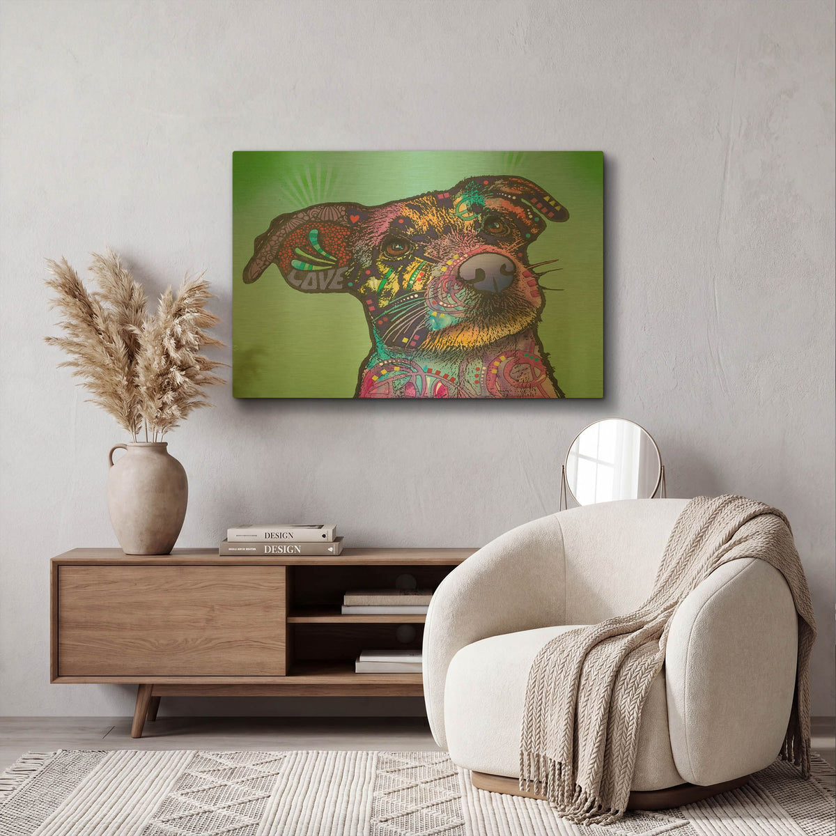 'Beaker' By Dean Russo Gold Metal Wall Art