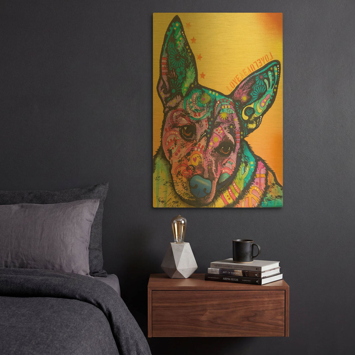 'Tink' By Dean Russo Gold Metal Wall Art