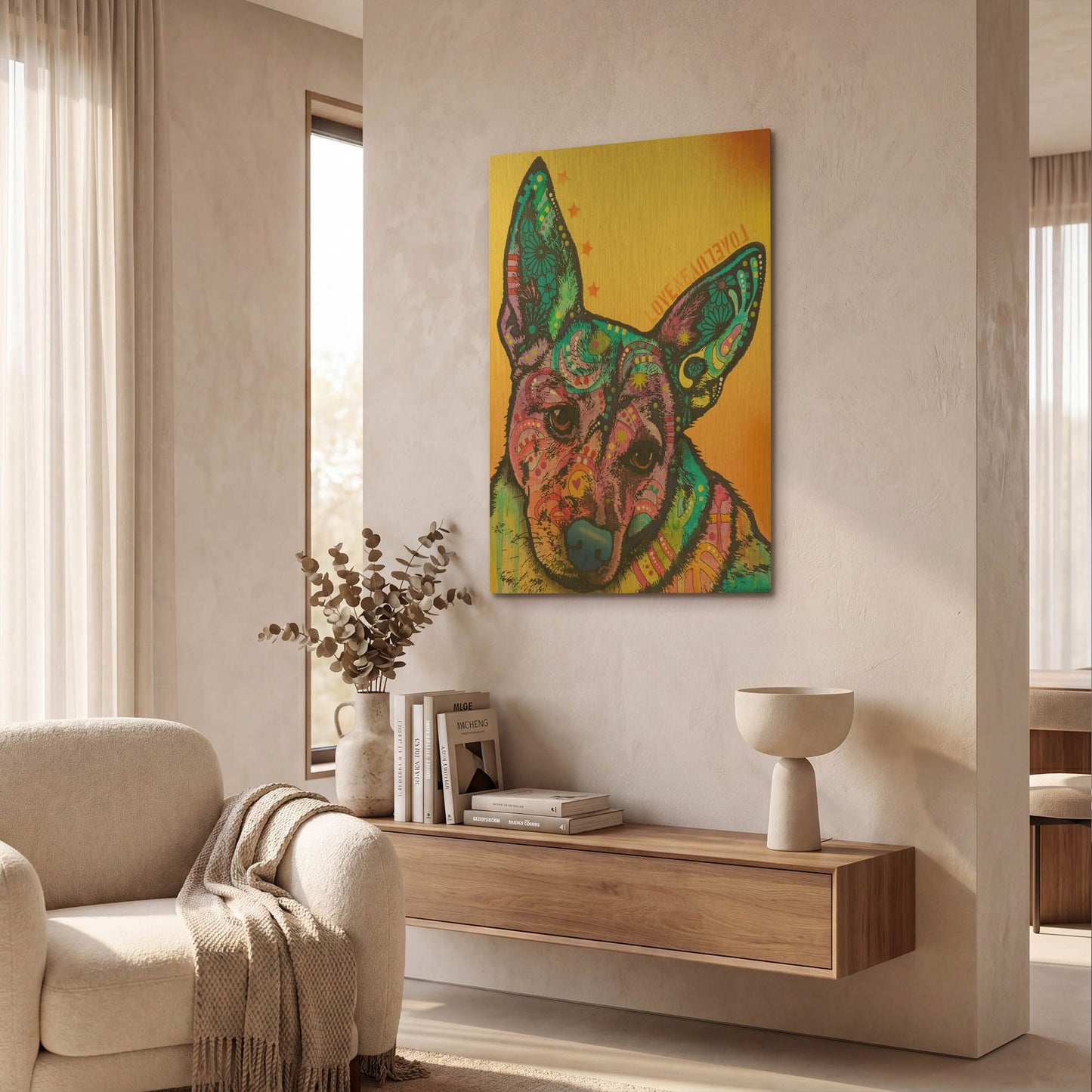 'Tink' By Dean Russo Gold Metal Wall Art