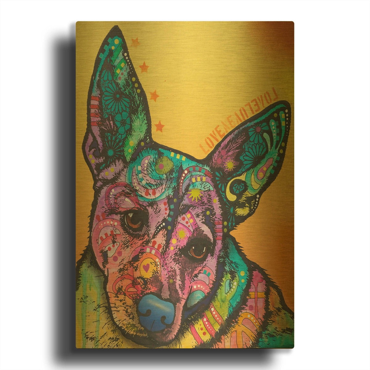 'Tink' By Dean Russo Gold Metal Wall Art