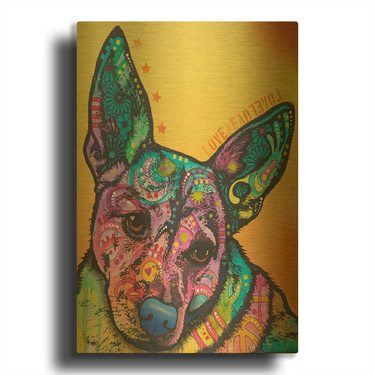 'Tink' By Dean Russo Gold Metal Wall Art