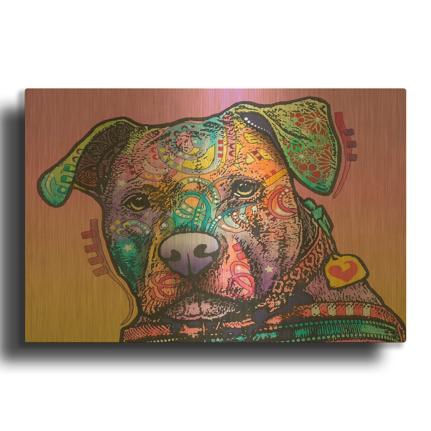 'Caera' By Dean Russo Gold Metal Wall Art
