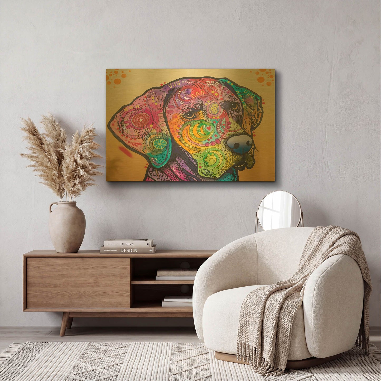 'Samson' By Dean Russo Gold Metal Wall Art