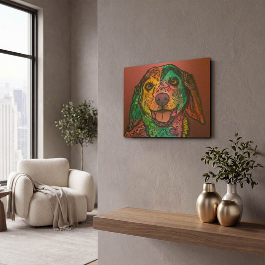 'Jasper' By Dean Russo Gold Metal Wall Art