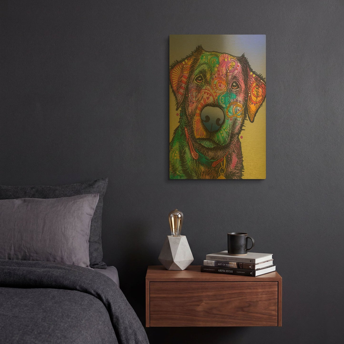 'Pullo' By Dean Russo Gold Metal Wall Art