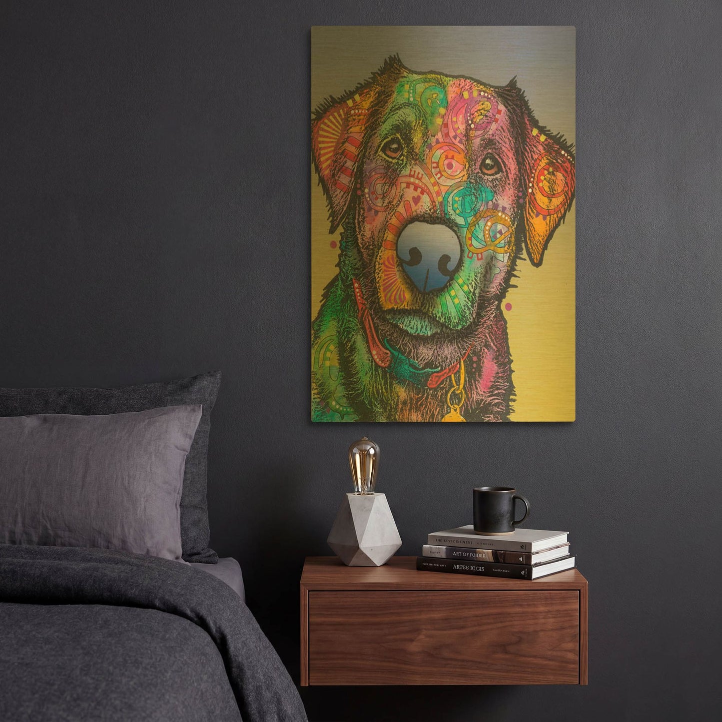 'Pullo' By Dean Russo Gold Metal Wall Art