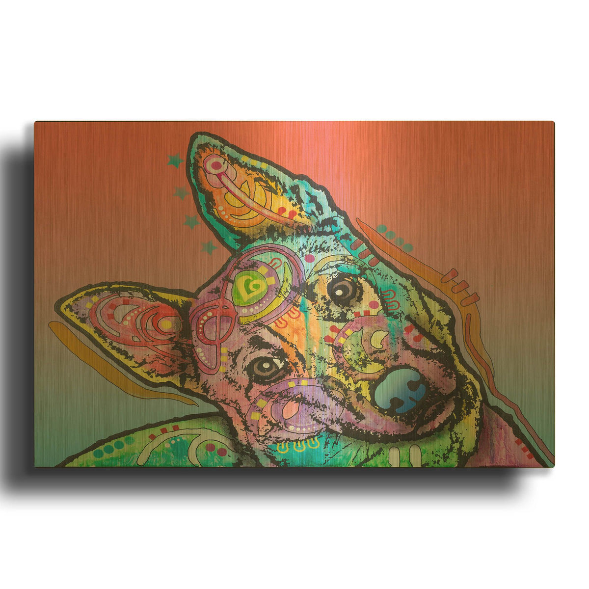 'Abby Custom' By Dean Russo Gold Metal Wall Art