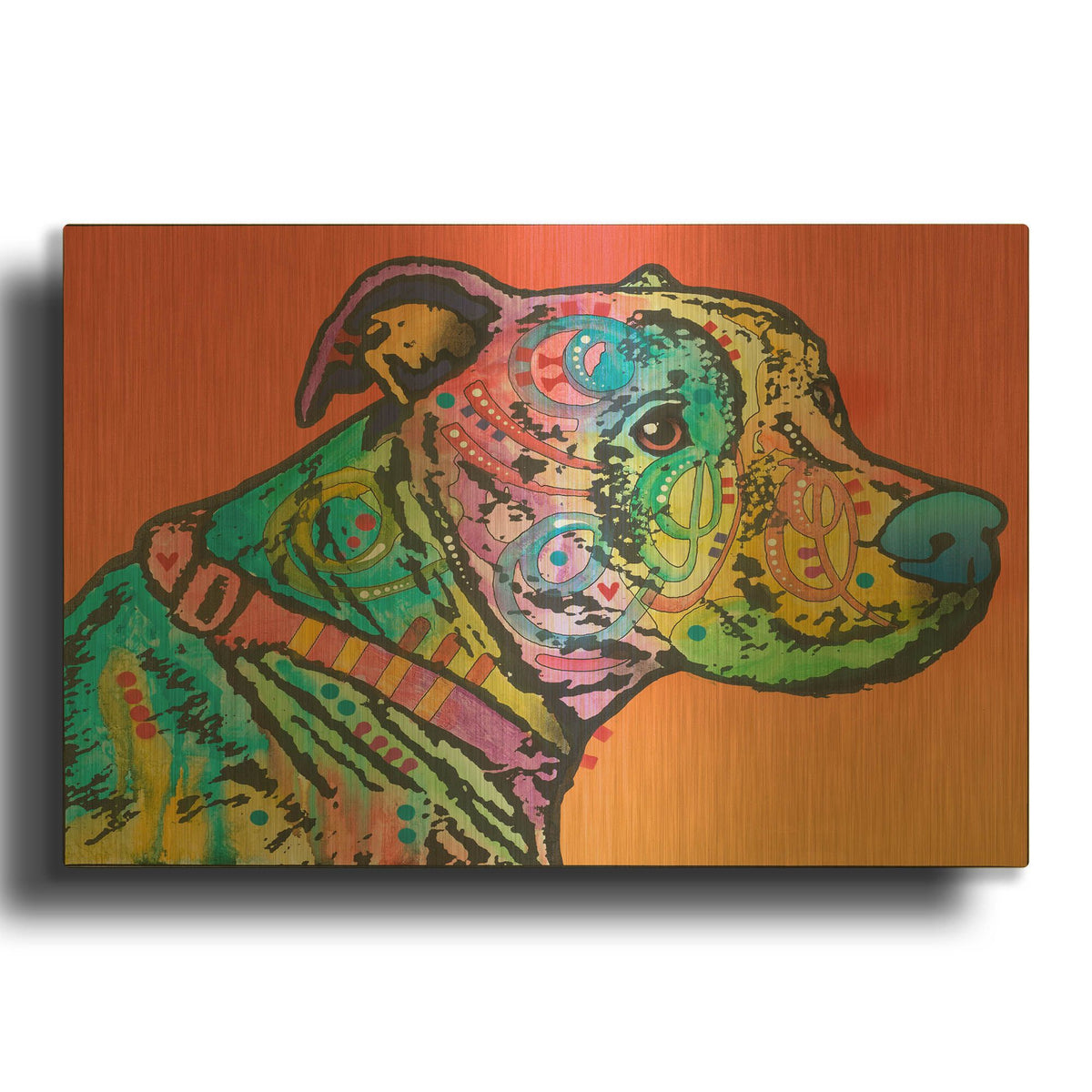 'Hooch' By Dean Russo Gold Metal Wall Art
