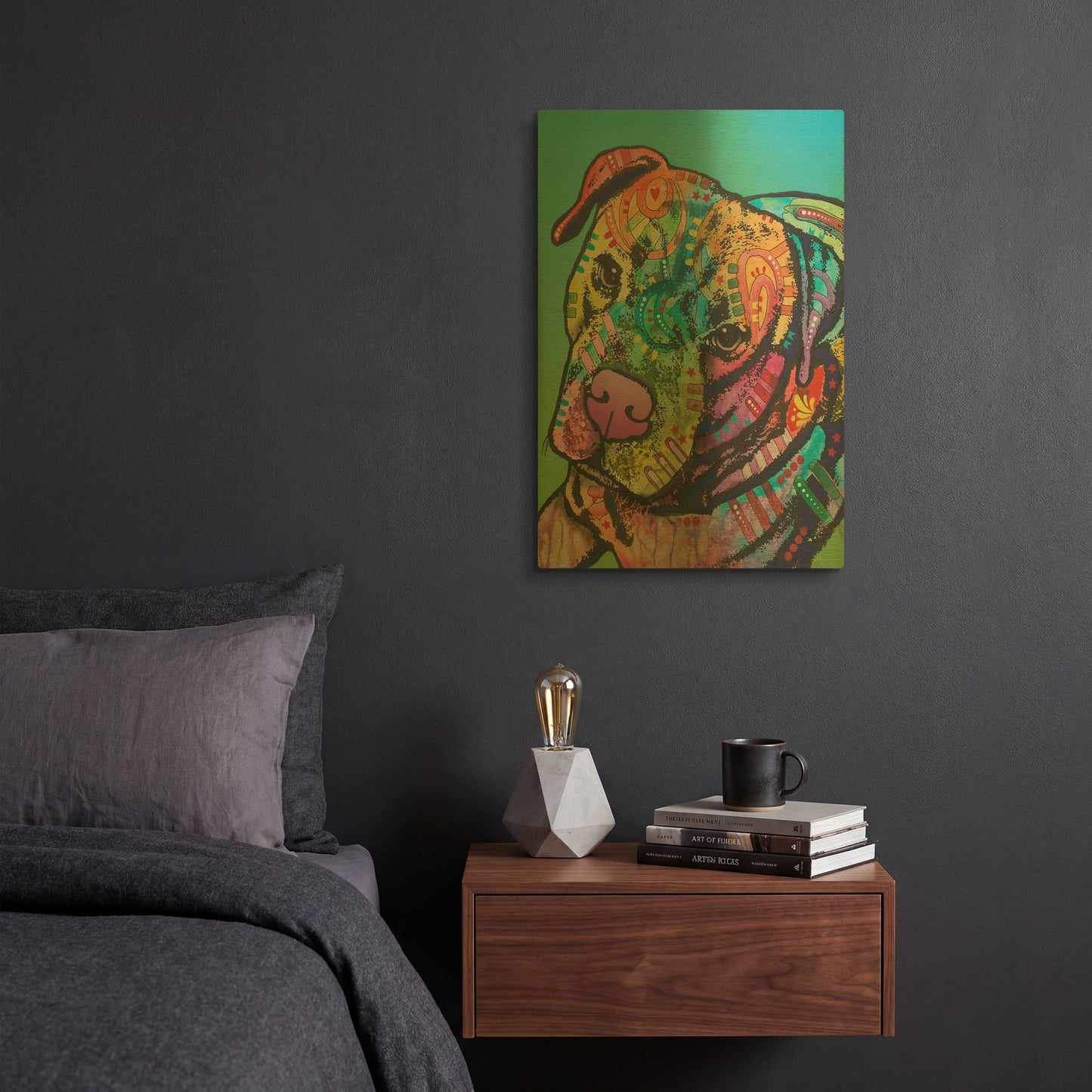 'Mr. Brownie' By Dean Russo Gold Metal Wall Art