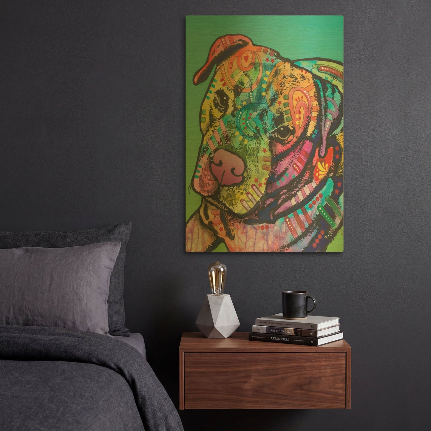 'Mr. Brownie' By Dean Russo Gold Metal Wall Art