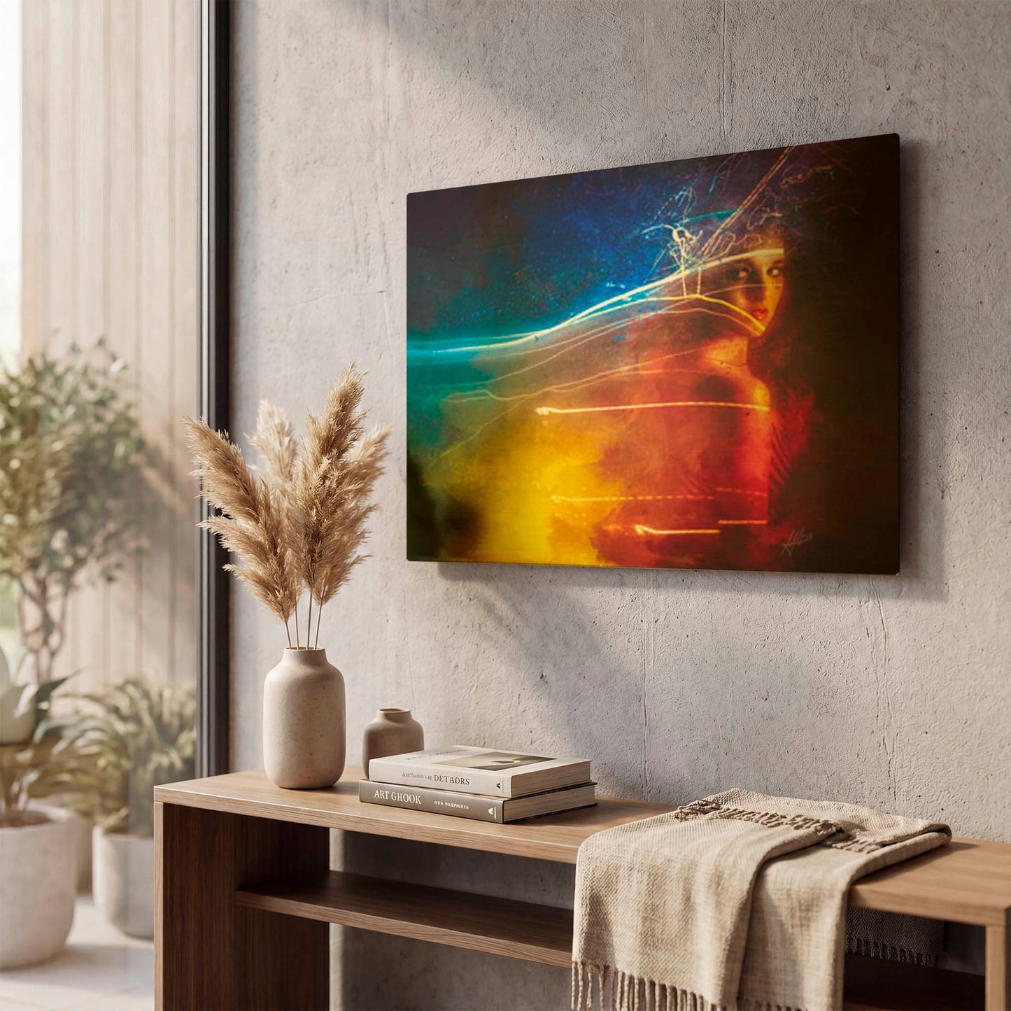 'Flashback' By Mario Sanchez Nevado Gold Metal Wall Art
