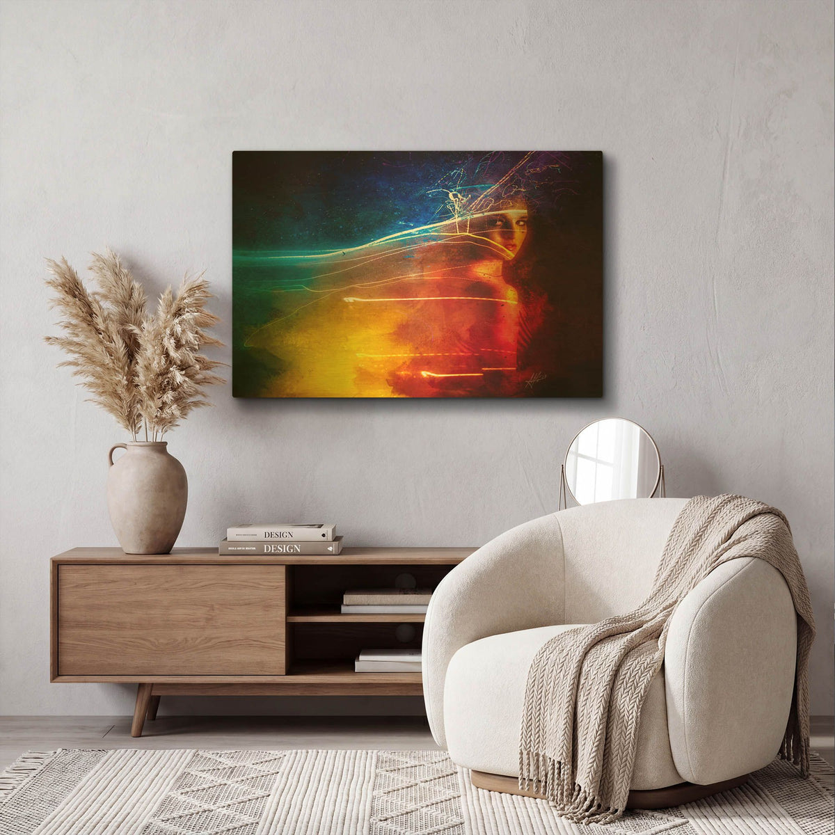 'Flashback' By Mario Sanchez Nevado Gold Metal Wall Art
