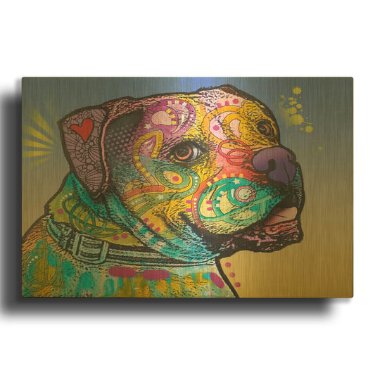 'Deuce 007' By Dean Russo Gold Metal Wall Art