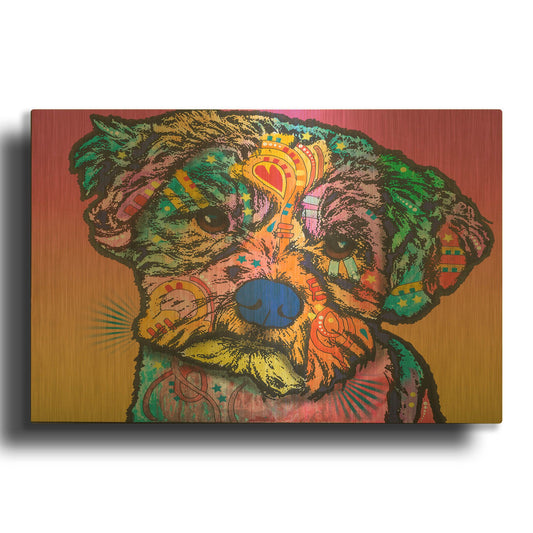 'Quincy 004' By Dean Russo Gold Metal Wall Art