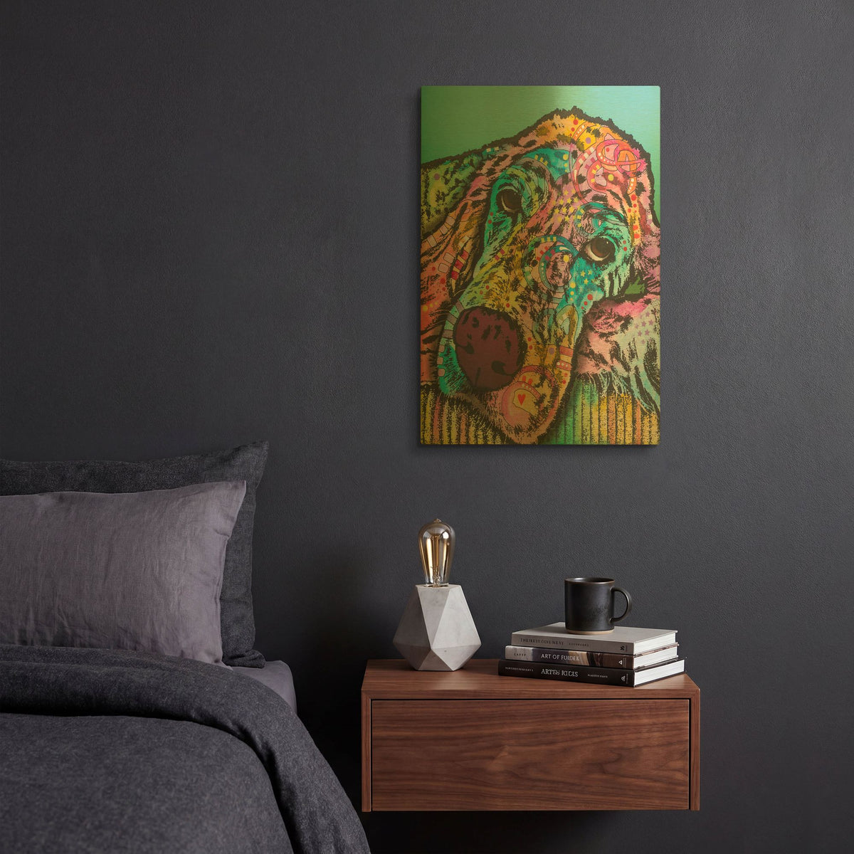 'Sadie 005' By Dean Russo Gold Metal Wall Art