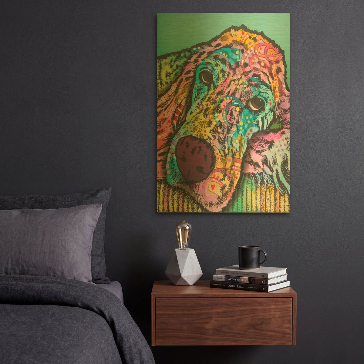 'Sadie 005' By Dean Russo Gold Metal Wall Art