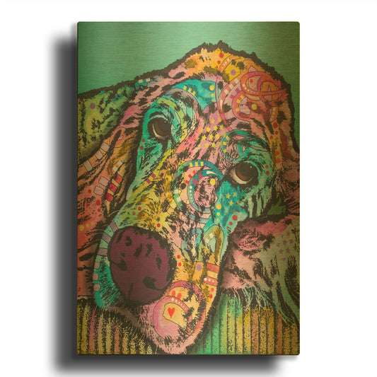 'Sadie 005' By Dean Russo Gold Metal Wall Art