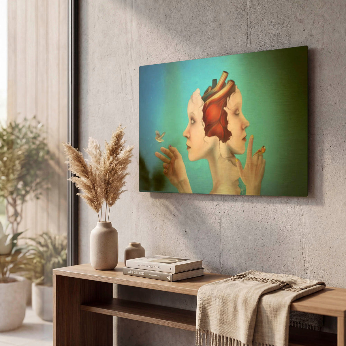 'Turning Point' By Mario Sanchez Nevado Gold Metal Wall Art