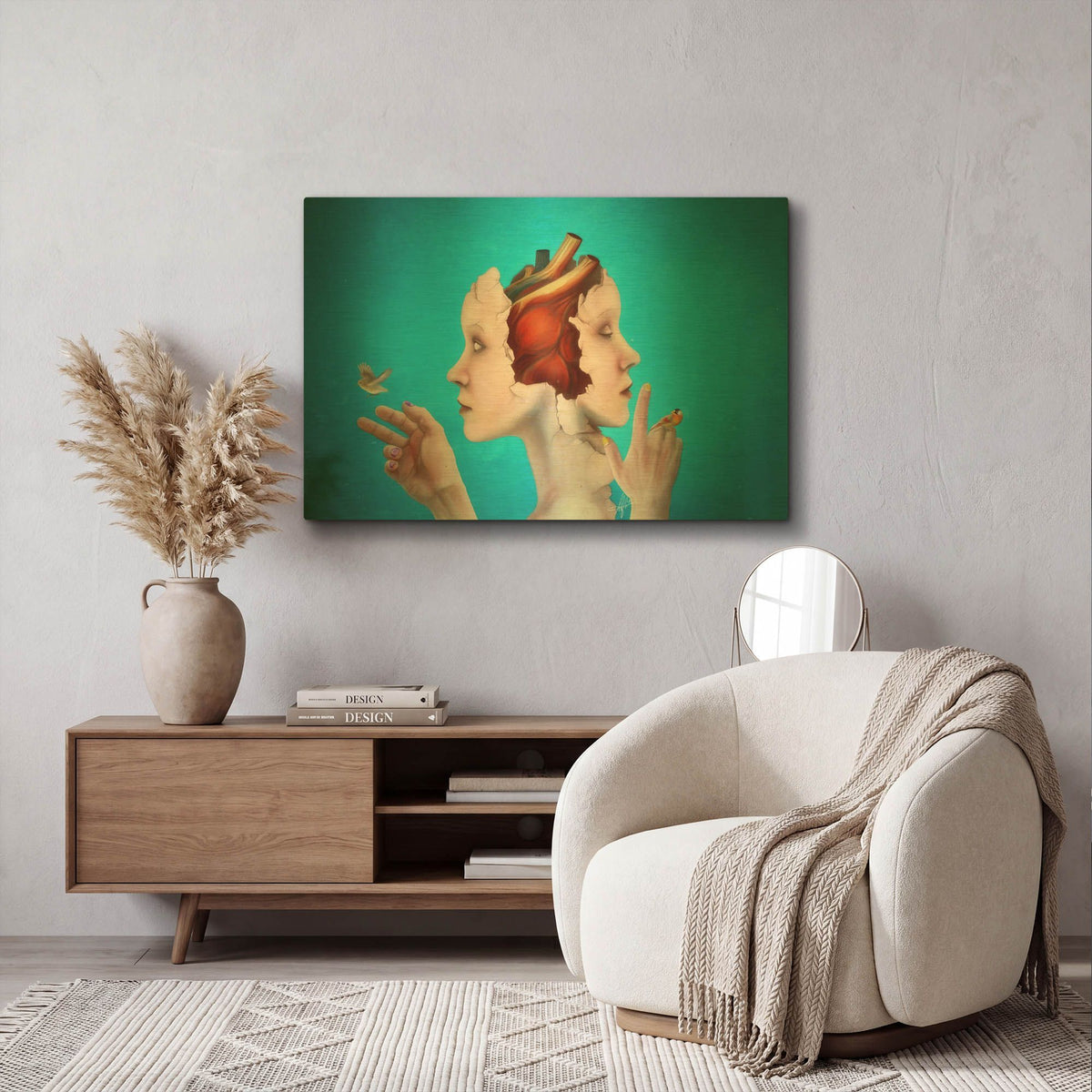 'Turning Point' By Mario Sanchez Nevado Gold Metal Wall Art