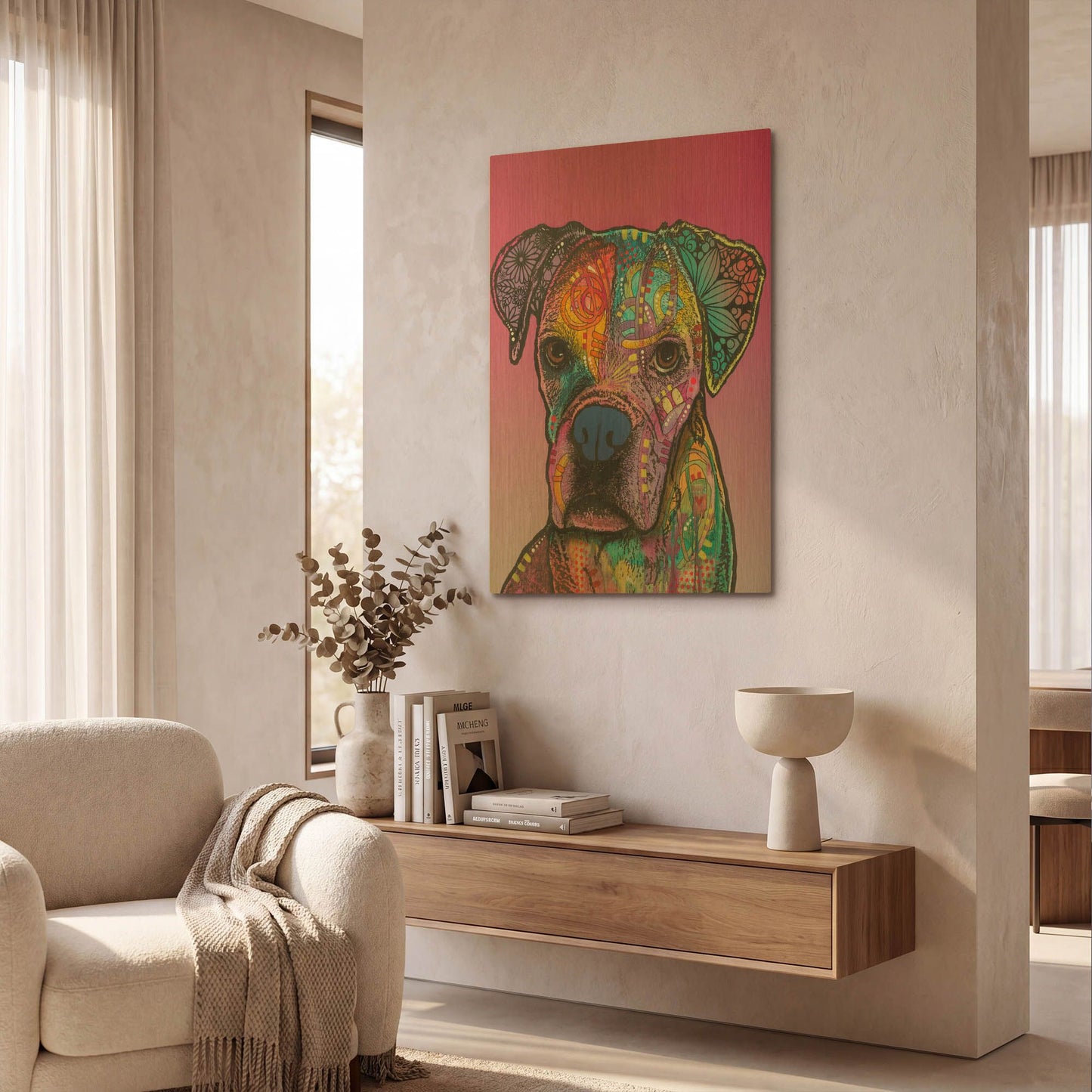 'Gertie Custom 1' By Dean Russo Gold Metal Wall Art