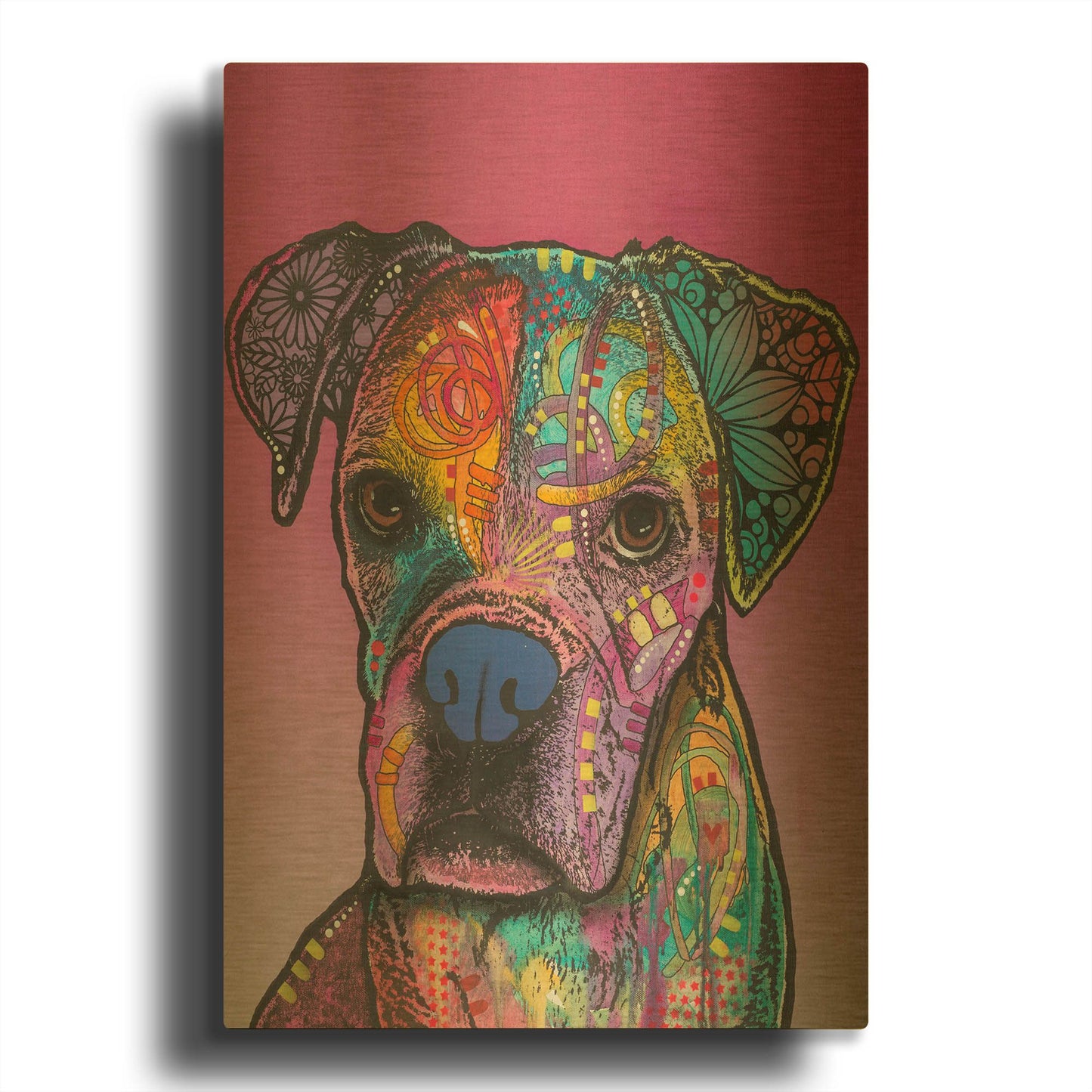 'Gertie Custom 1' By Dean Russo Gold Metal Wall Art