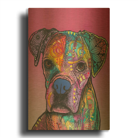 'Gertie Custom 1' By Dean Russo Gold Metal Wall Art