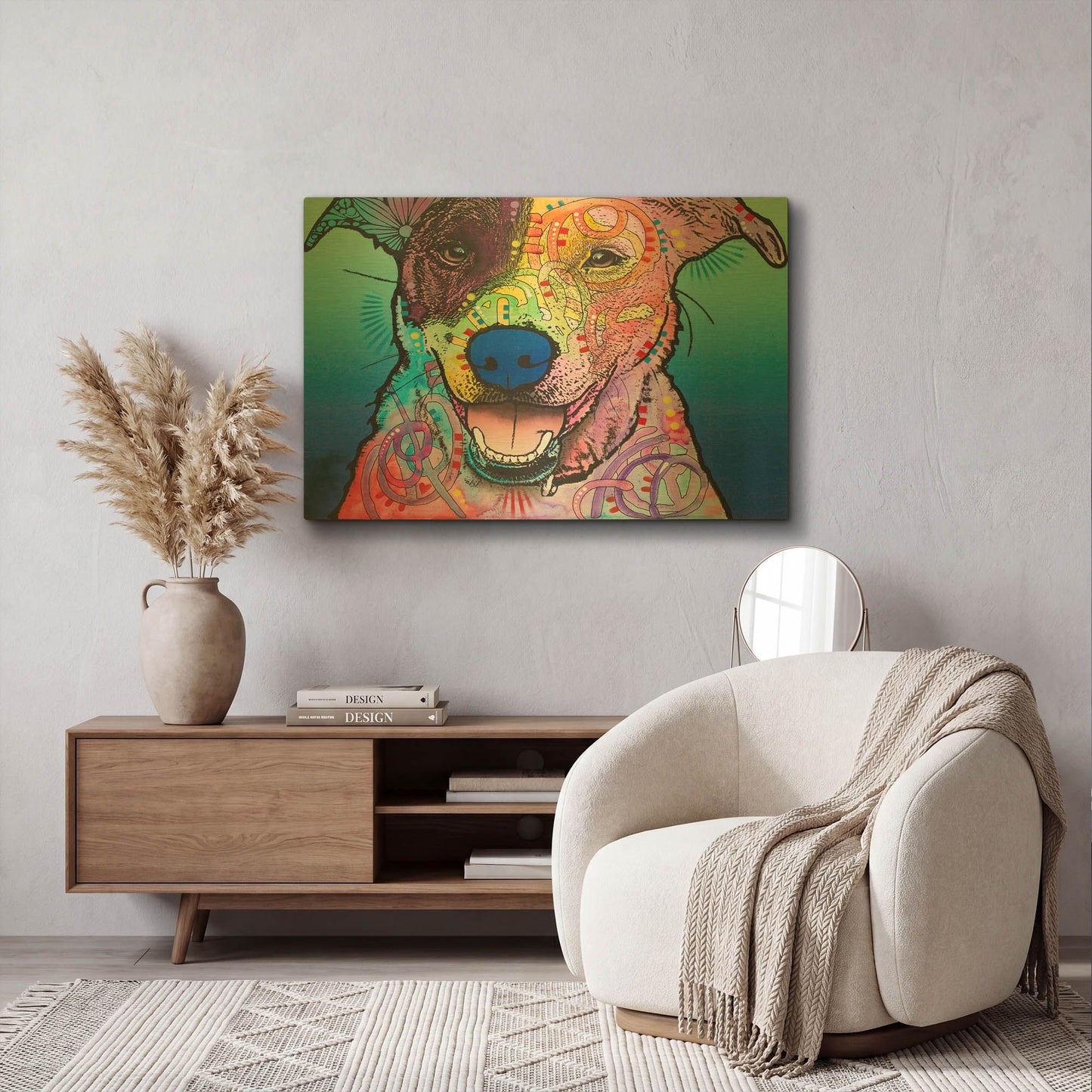 'Matilda Custom 003' By Dean Russo Gold Metal Wall Art