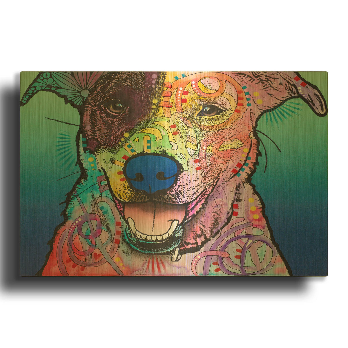 'Matilda Custom 003' By Dean Russo Gold Metal Wall Art