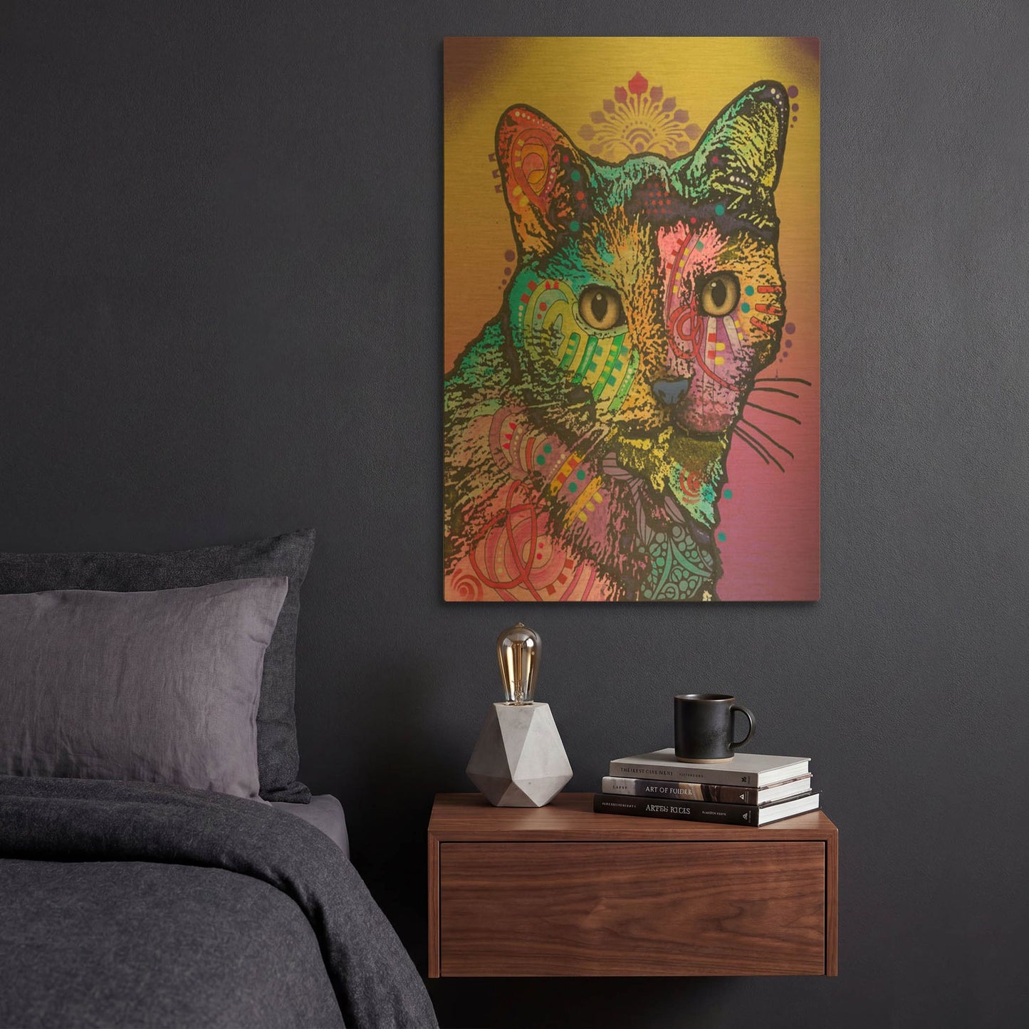 'Sadie Custom 5' By Dean Russo Gold Metal Wall Art