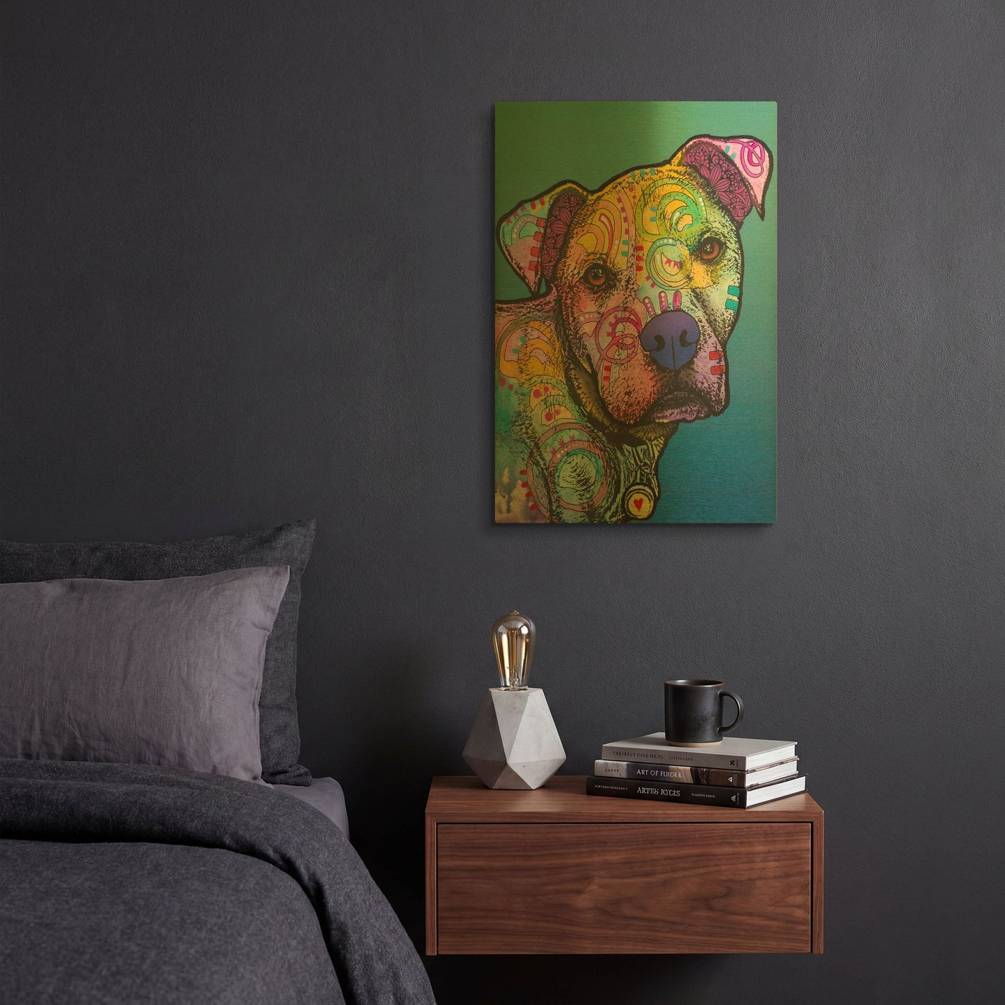'Zeus Custom 004' By Dean Russo Gold Metal Wall Art