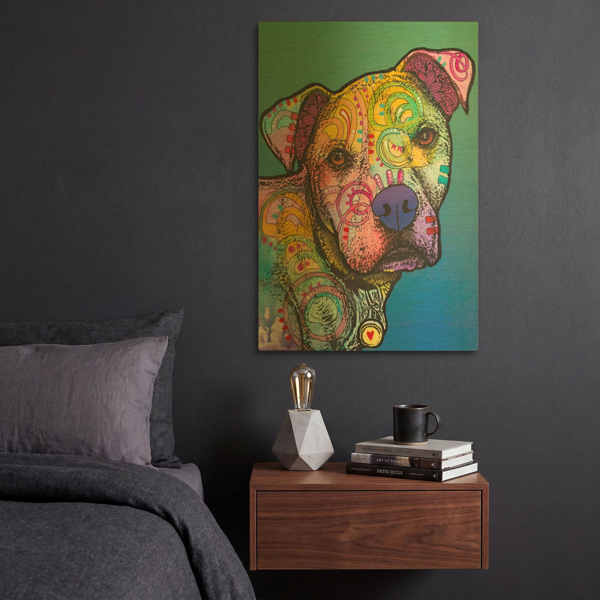 'Zeus Custom 004' By Dean Russo Gold Metal Wall Art