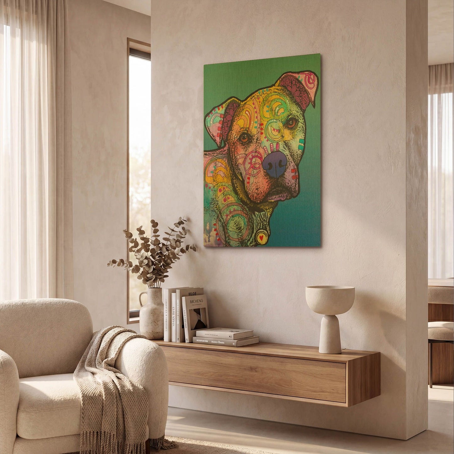 'Zeus Custom 004' By Dean Russo Gold Metal Wall Art