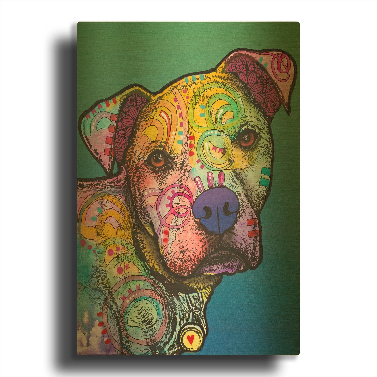 'Zeus Custom 004' By Dean Russo Gold Metal Wall Art